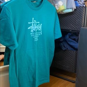Stussy teal shirt